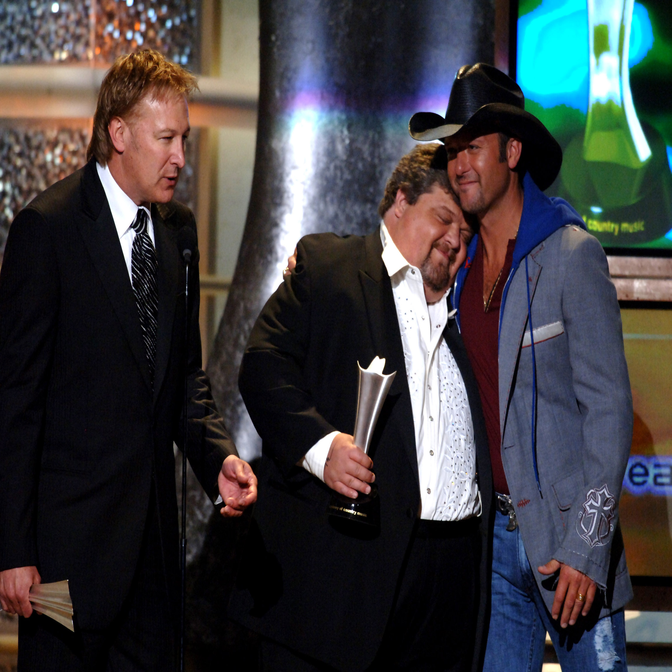 Tim Nichols, Craig Wiseman and Tim McGraw during 40th Annual Academy of Country Music Awards - Show at Mandalay Bay Resort and Casino Events Center in Las Vegas, Nevada, United States. (Photo by M. Caulfield/WireImage)