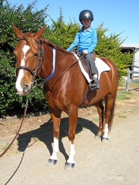 Courtney Smallwood at seven-years-old when she started showing interest in the showmanship categories.