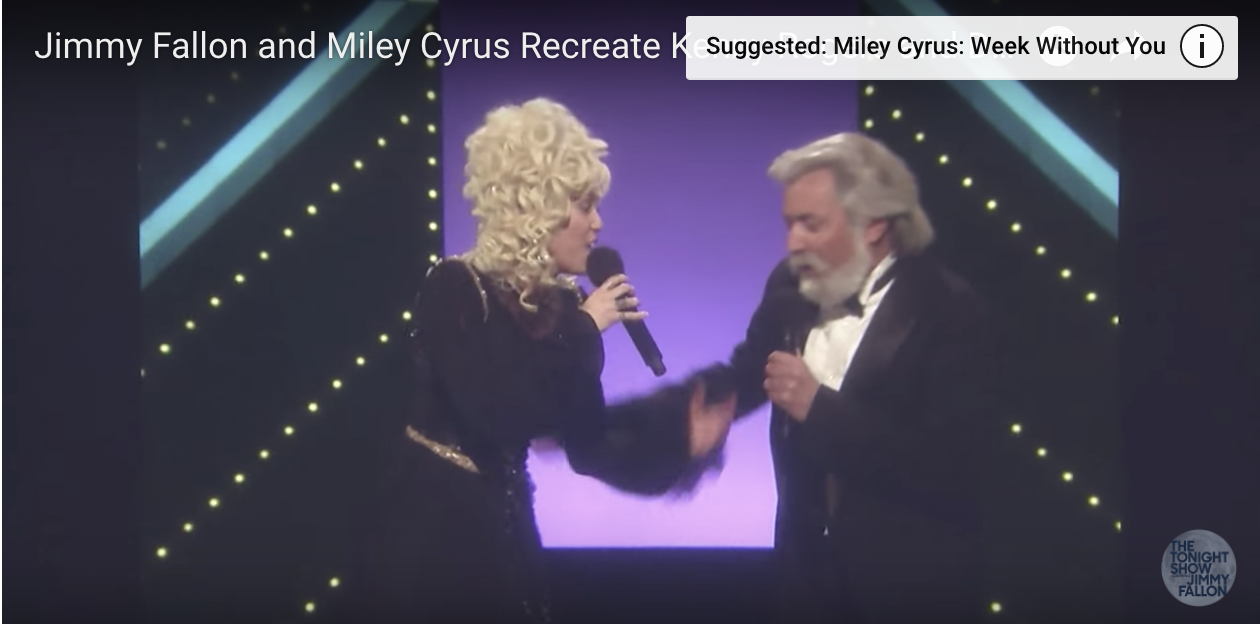 Miley Cyrus Jimmy Fallon Recreate Islands In The Stream As Dolly And