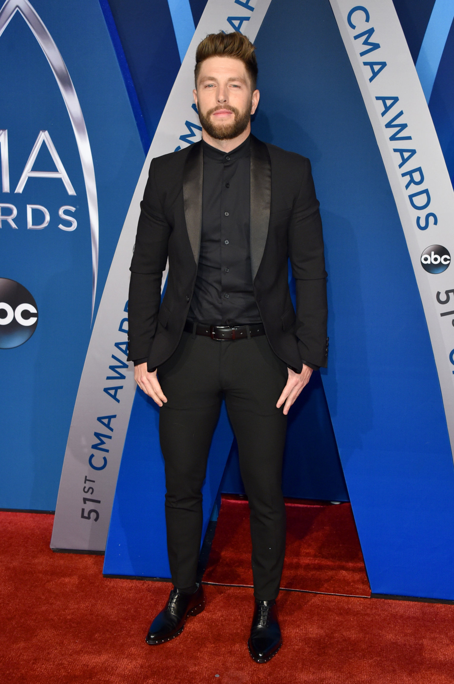 NASHVILLE, TN - NOVEMBER 08: Singer-songwriter Chris Lane attends the 51st annual CMA Awards at the Bridgestone Arena on November 8, 2017 in Nashville, Tennessee. (Photo by John Shearer/WireImage)