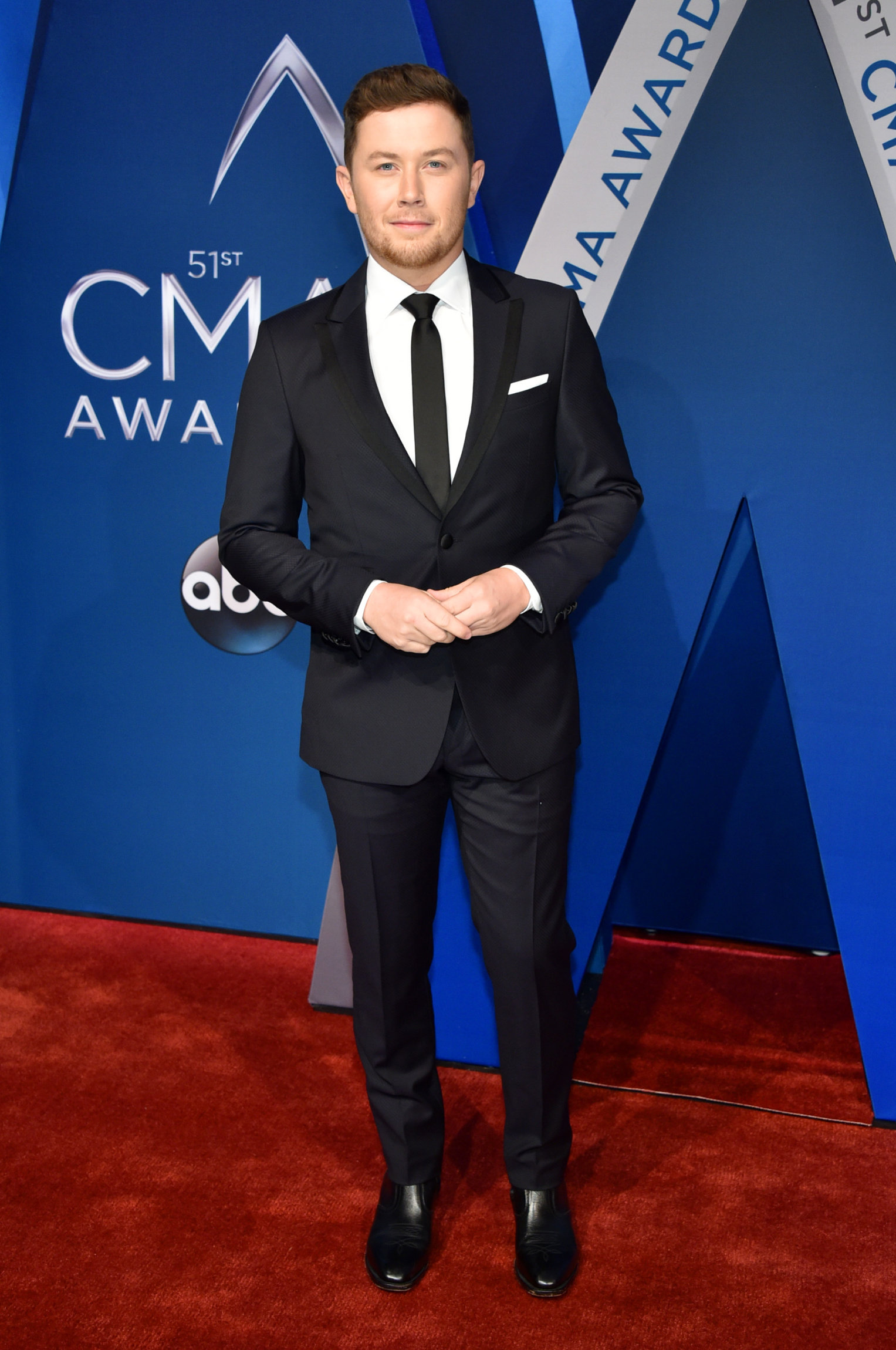 NASHVILLE, TN - NOVEMBER 08: Singer Scotty McCreery attends the 51st annual CMA Awards at the Bridgestone Arena on November 8, 2017 in Nashville, Tennessee. (Photo by John Shearer/WireImage)