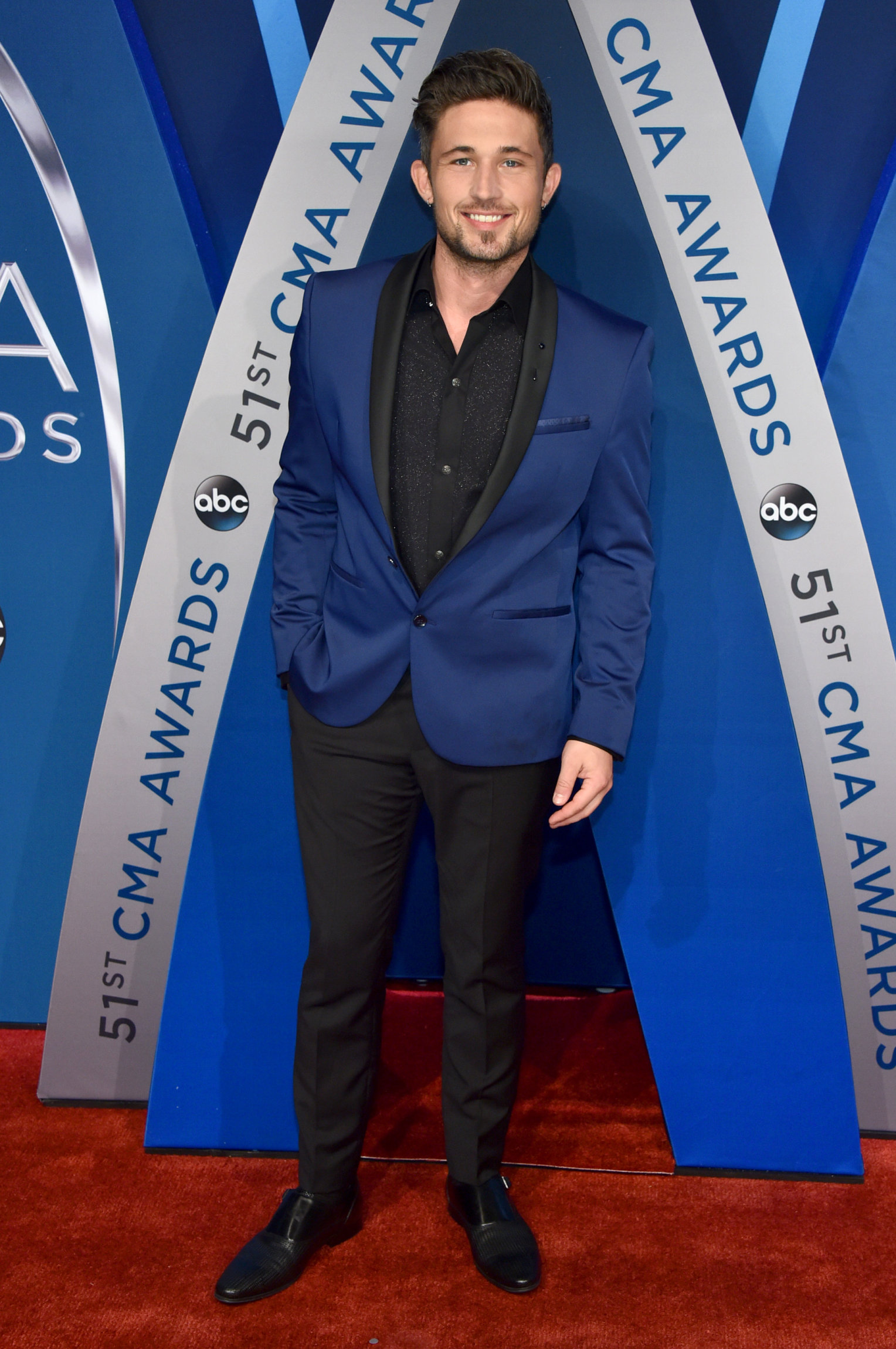 NASHVILLE, TN - NOVEMBER 08: Singer-songwriter Michael Ray attends the 51st annual CMA Awards at the Bridgestone Arena on November 8, 2017 in Nashville, Tennessee. (Photo by John Shearer/WireImage)