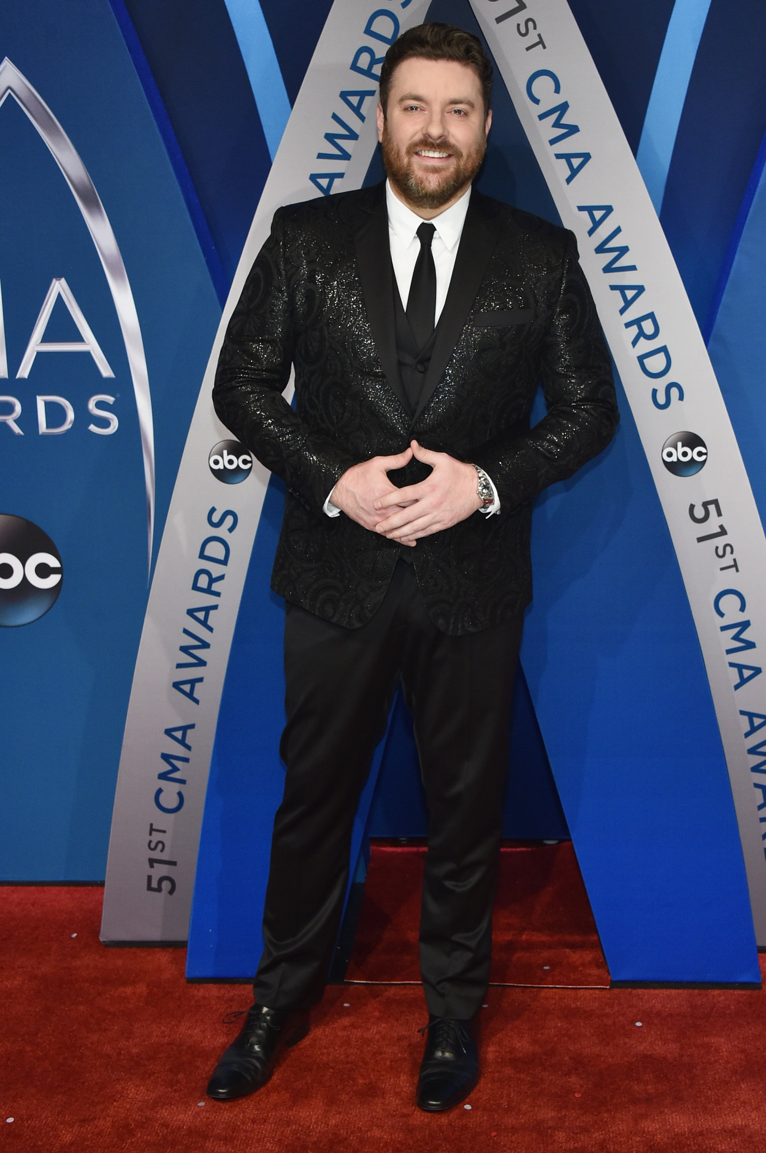 NASHVILLE, TN - NOVEMBER 08: Singer-songwriter Chris Young attends the 51st annual CMA Awards at the Bridgestone Arena on November 8, 2017 in Nashville, Tennessee. (Photo by John Shearer/WireImage)