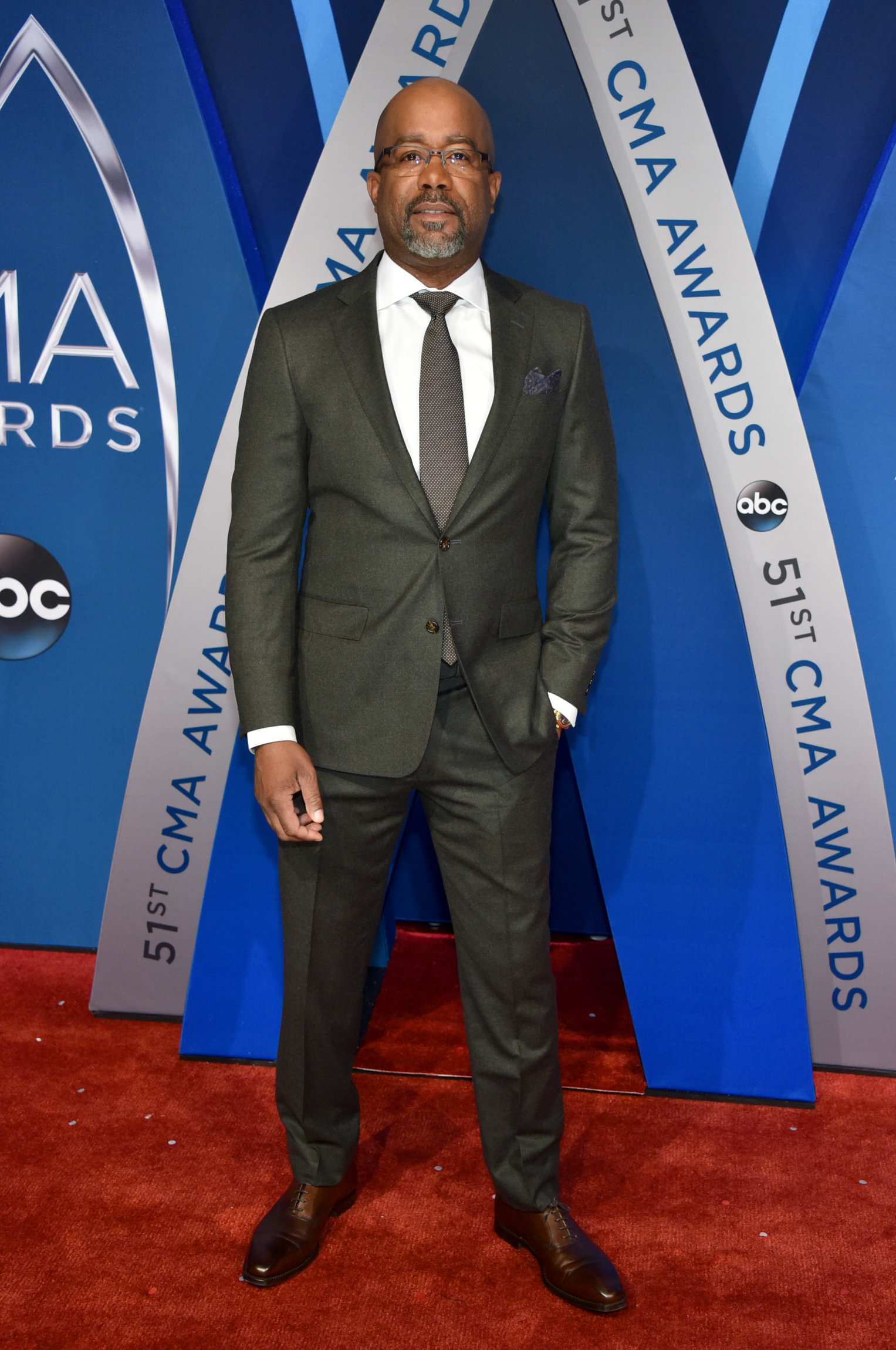 NASHVILLE, TN - NOVEMBER 08: Musical artist Darius Rucker attends the 51st annual CMA Awards at the Bridgestone Arena on November 8, 2017 in Nashville, Tennessee. (Photo by John Shearer/WireImage)