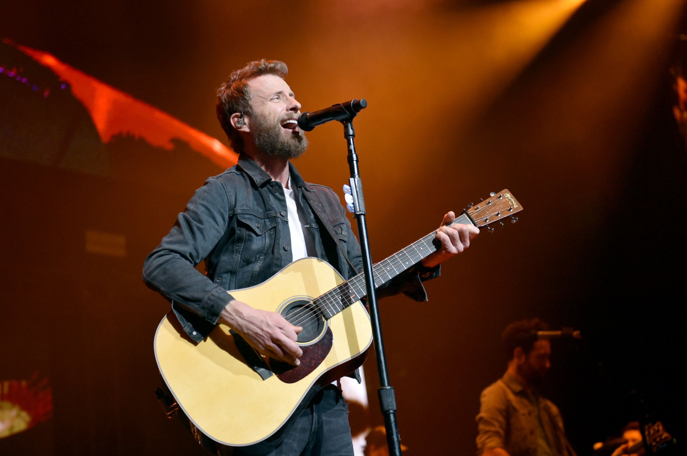 NASHVILLE, TN - NOVEMBER 12: In this handout photo provided by The Country Rising Fund of The Community Foundation of Middle Tennessee, singer Dierks Bentley performs onstage for the Country Rising Benefit Concert at Bridgestone Arena on November 12, 2017 in Nashville, Tennessee. (Photo by John Shearer/Country Rising/Getty Images)