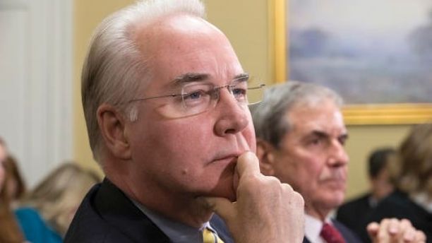 FILE - In this Jan. 5, 2016, file Rep. Tom Price, R-Ga., is seen on Capitol Hill in Washington. An orthopedic surgeon elected in 2004, Price has long been a conservative critic of Obamacare, arguing instead for as little government involvement as possible. He applies the same idea to criticisms of Medicare, the government insurance programs for older Americans, and Medicaid, government insurance for the poor and disabled. (AP Photo/J. Scott Applewhite, File)