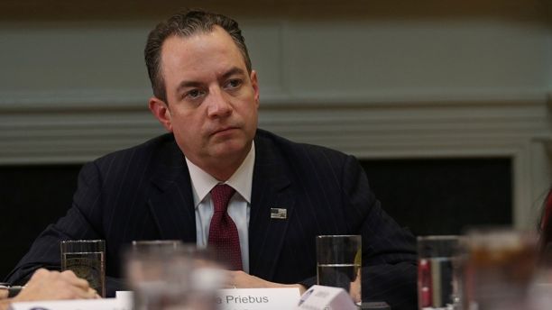 Chief of Staff Reince Priebus attends a breakfast meeting with small business leaders hosted by U.S. President Donald Trump (not pictured) at the Roosevelt room of the White House in Washington U.S., January 30, 2017. REUTERS/Carlos Barria - RTSY37T