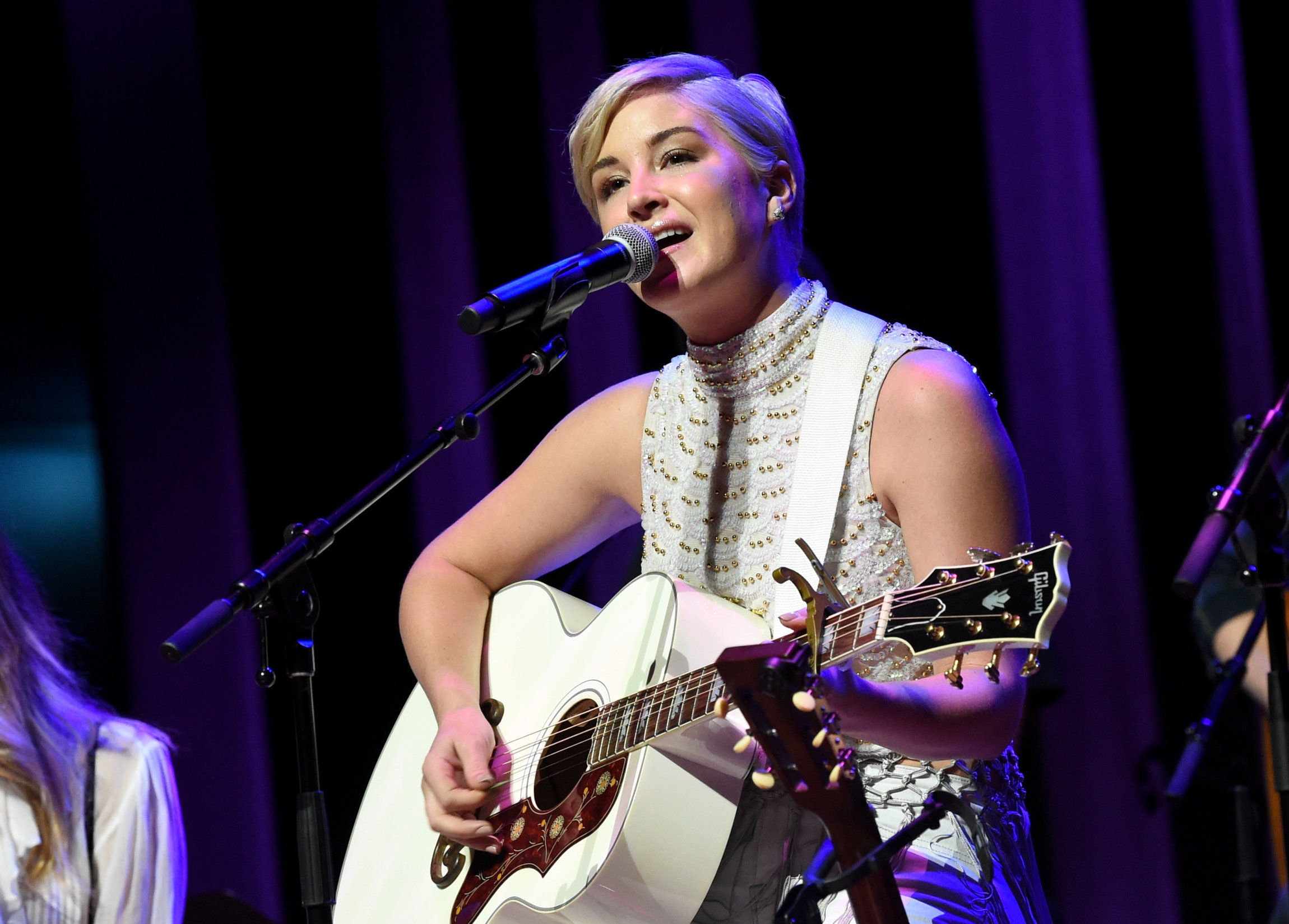 NASHVILLE, TN - JUNE 09: Musician Maggie Rose performs during the CMT's Next Women of Country panel hosted by the Country Music Hall of Fame and Museum on June 9, 2017 in Nashville, Tennessee. (Photo by Rick Diamond/Getty Images for Country Music Hall of Fame and Museum)