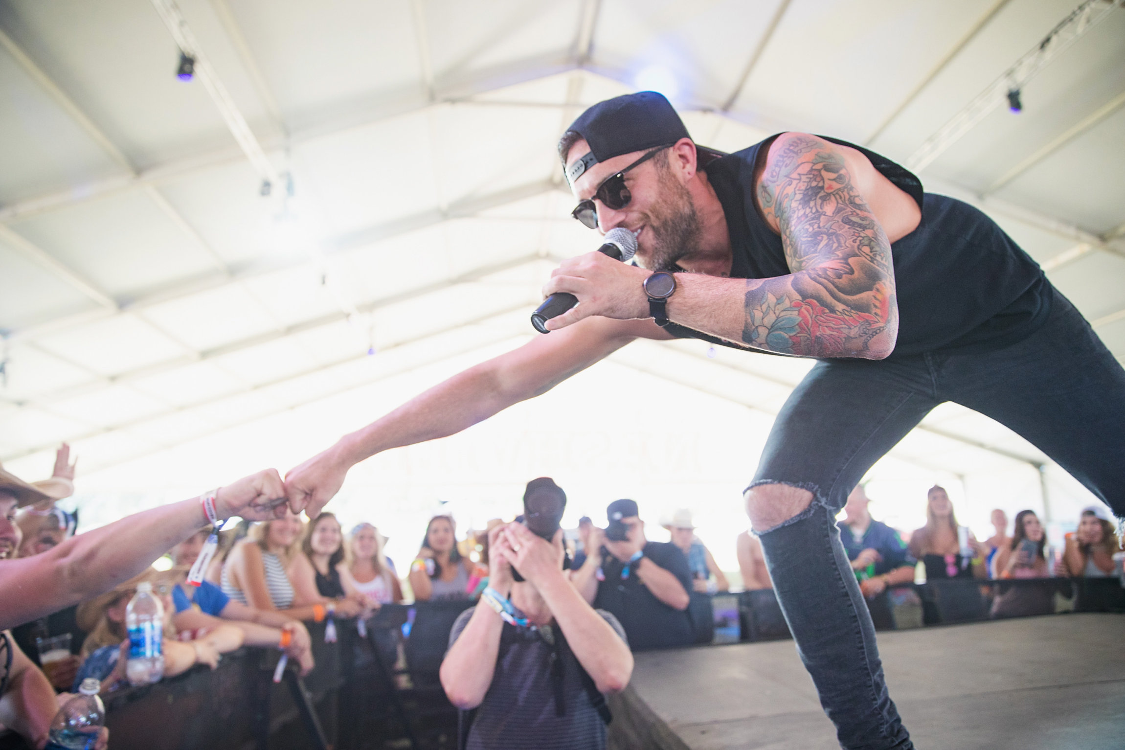 GEORGE, WA - JULY 28: Tyler Rich performs on stage during the Watershed Music Festival at Gorge Amphitheatre on July 28, 2017 in George, Washington. (Photo by Mat Hayward/Getty Images)