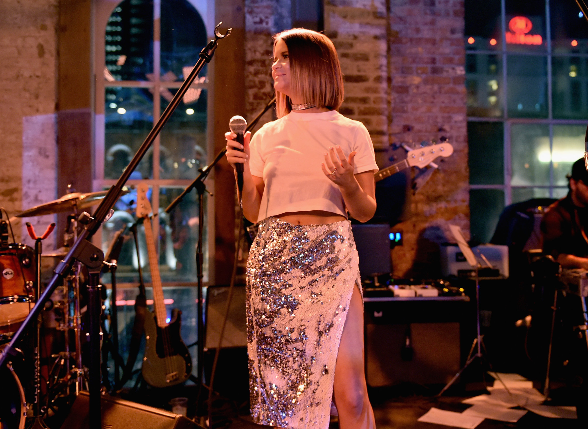 NASHVILLE, TN - JANUARY 14: Maren Morris performs onstage during the Nashville Opening of Dierks Bentley's Whiskey Row on January 14, 2018 in Nashville, Tennesse (Photo by John Shearer/Getty Images for Dierks Bentley's Whiskey Row Nashville)