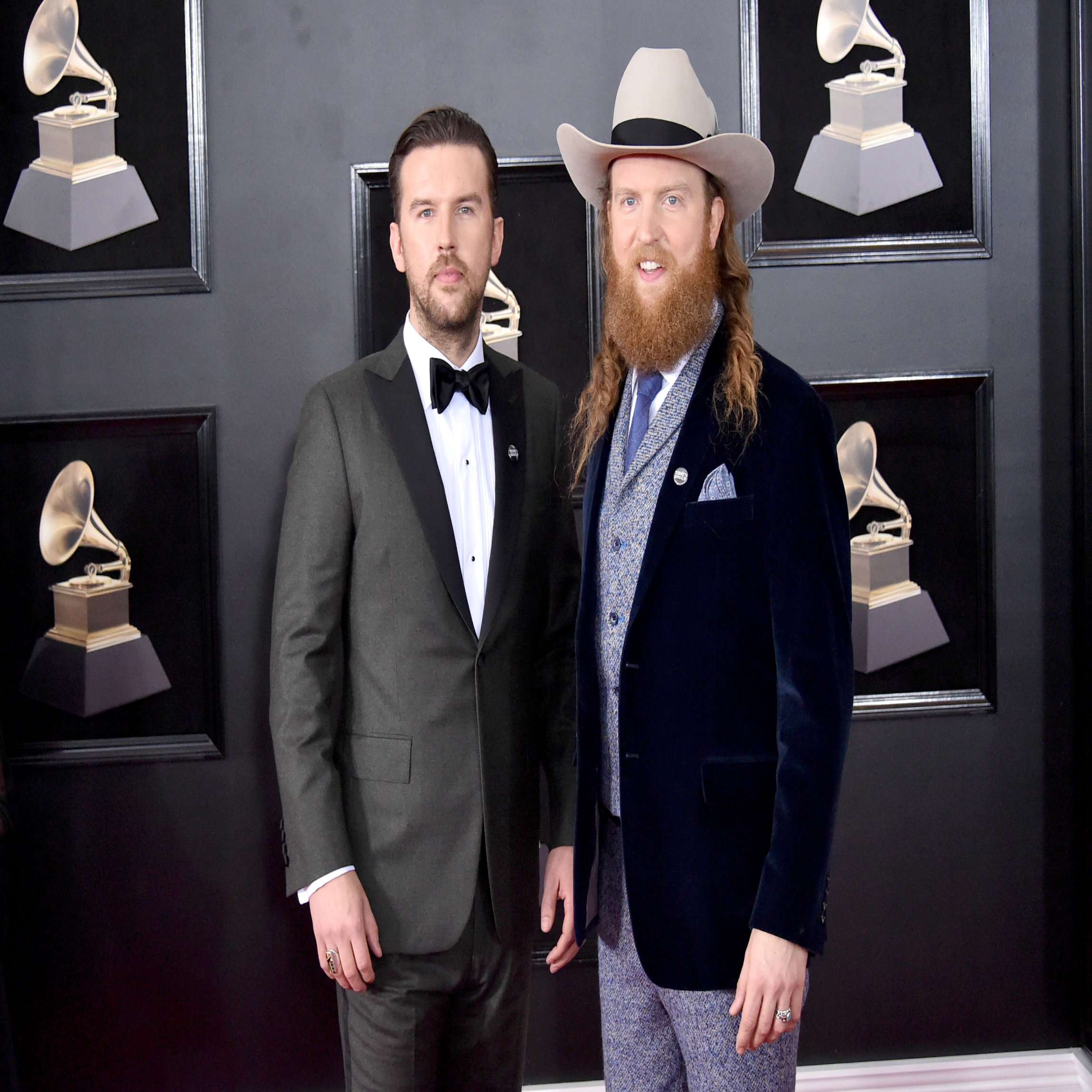 NEW YORK, NY - JANUARY 28: Recording artist T.J. Osborne (L) and John Osborne attends the 60th Annual GRAMMY Awards at Madison Square Garden on January 28, 2018 in New York City. (Photo by Mike Coppola/FilmMagic)