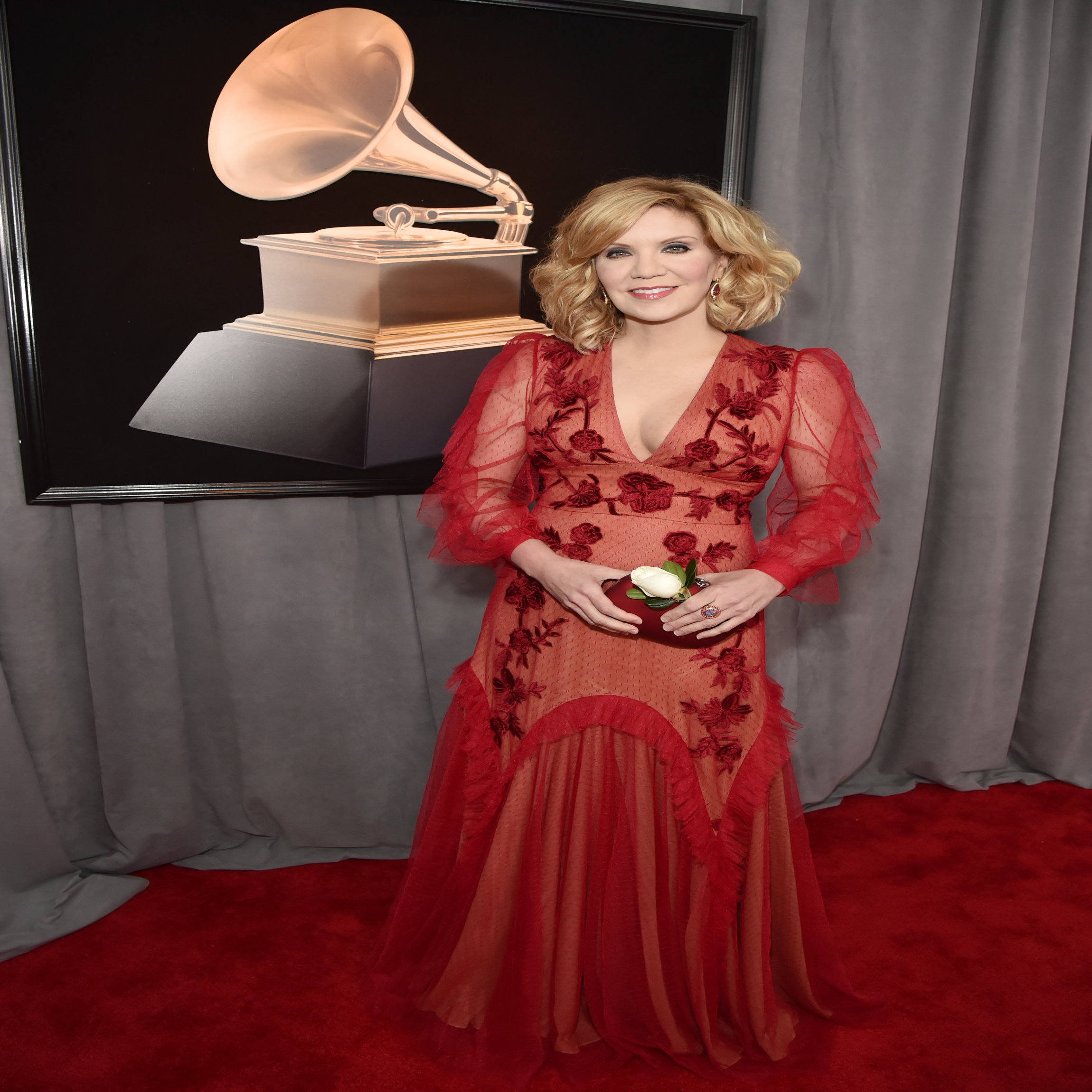 NEW YORK, NY - JANUARY 28: Recording artist Alison Krauss attends the 60th Annual GRAMMY Awards at Madison Square Garden on January 28, 2018 in New York City. (Photo by Kevin Mazur/Getty Images for NARAS)