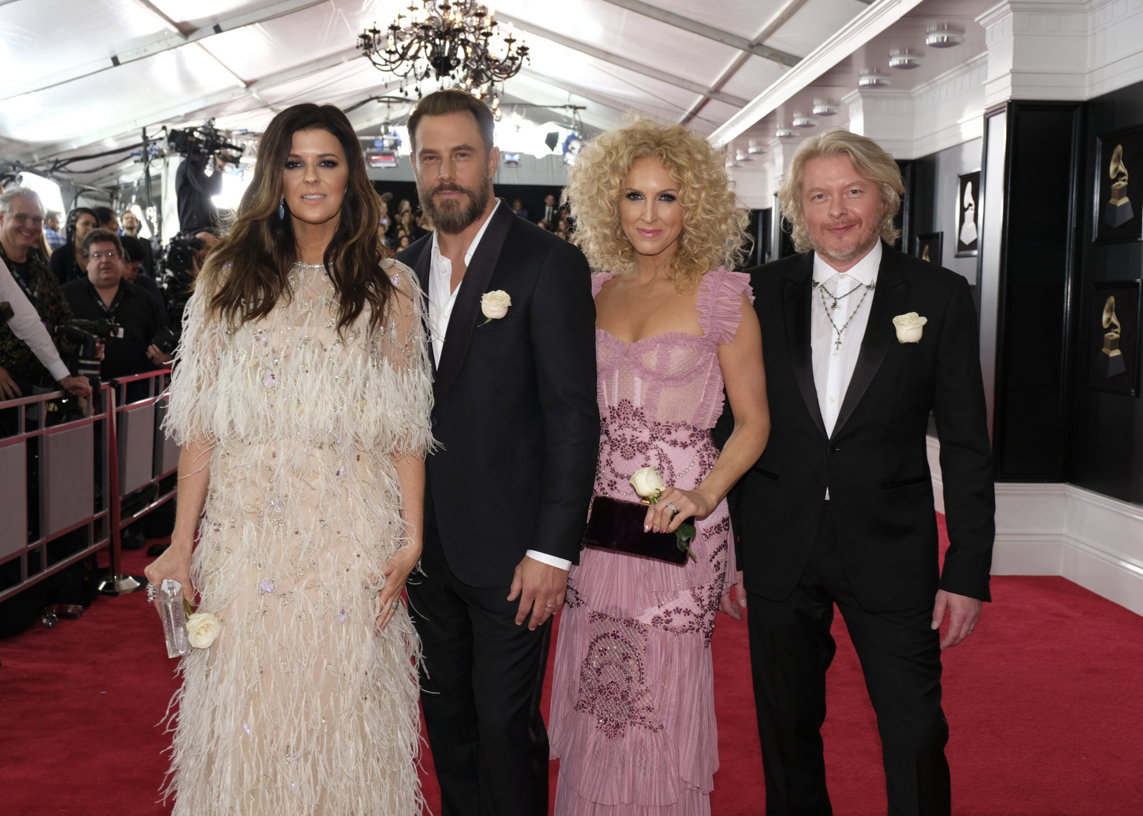 NEW YORK - JANUARY 28: Little Big Town on the red carpet at THE 60TH ANNUAL GRAMMY AWARDS broadcast live on both coasts from New York City's Madison Square Garden on Sunday, Jan. 28, 2018, at a new time, 7:30-11:00 PM, live ET/4:30-8:00 PM, live PT, on the CBS Television Network. (Photo by Timothy Kuratek/CBS via Getty Images)