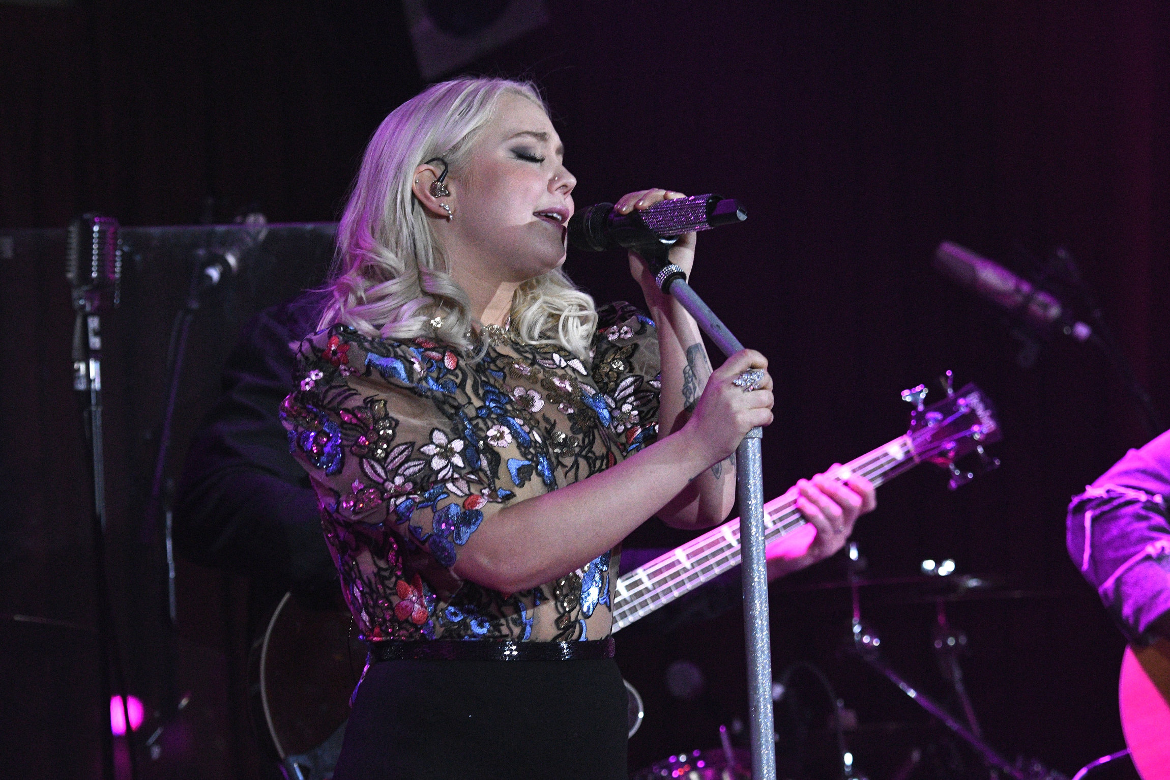 NEW YORK, NY - FEBRUARY 12: Recording artist RaeLynn performs during CMT Next Women of Country at B.B. King Blues Club & Grill on February 12, 2018 in New York City. (Photo by Gary Gershoff/Getty Images)