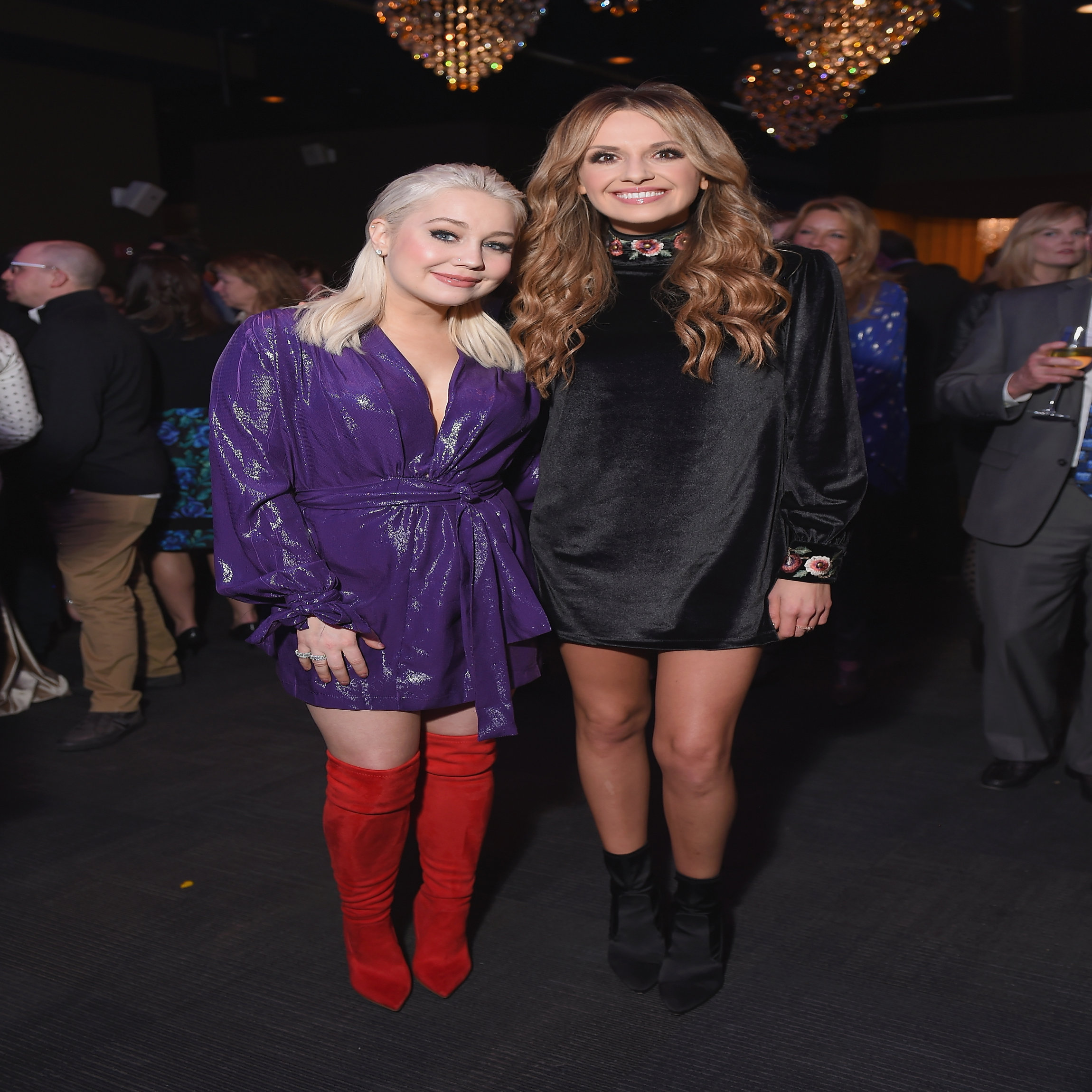 NEW YORK, NY - FEBRUARY 12: Musician and CMT Next Women of Country RaeLynn Davis and musician Carly Pearce attend the Country Music Hall of Fame and Museum's 'All for the Hall' Benefit on February 13, 2018 in New York City. (Photo by Michael Loccisano/Getty Images for Country Music Hall Of Fame)